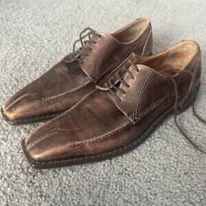 Caldoberia Coseauan Brown Leather Oxfords - Handmade in Italy - Sz. 43 - VGUC